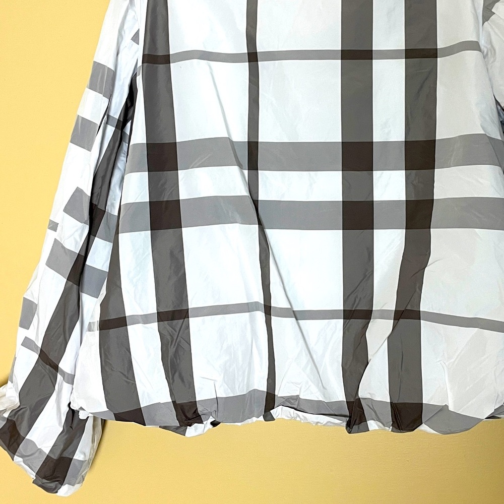 LUUKAA Nikki Plaid Blazer Jacket Size 12 Artsy Lagenlook - Picture 7 of 11